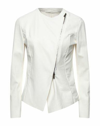 Salvatore Santoro Woman Jacket Ivory Ovine leather Cover