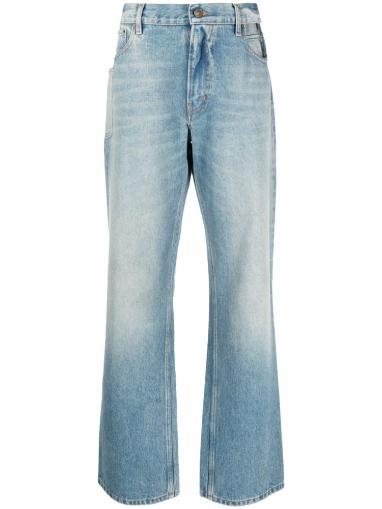 Gauchère low-rise wide-leg jeans - Blue Cover