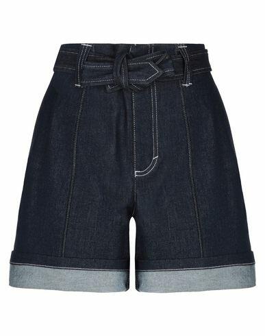 Chloé Woman Denim shorts Blue Cotton, Polyether, Elastane Cover