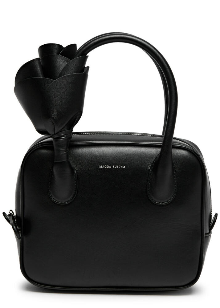 Magda Butrym Brigitte Square Leather top Handle bag - Black Cover