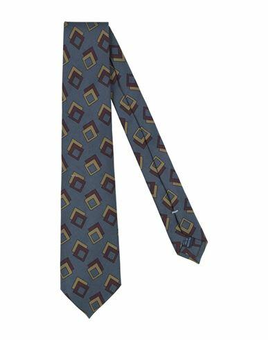 Franco Bassi Man Ties & bow ties Slate blue Silk Cover