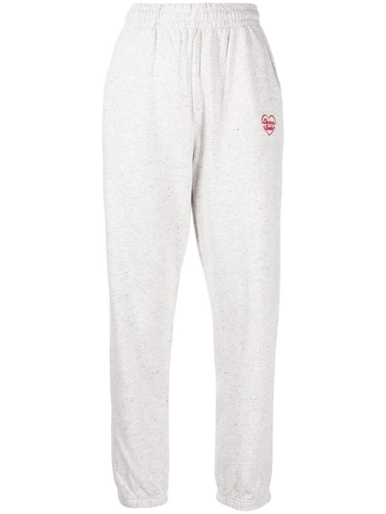 CHOCOOLATE logo-embroidered cotton track pants - Grey Cover