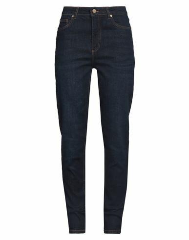 Silvian Heach Woman Jeans Blue Cotton, Elastane Cover