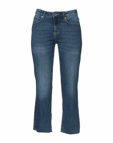 Vero Moda Woman Jeans Blue Cotton, Recycled cotton, Polyester, Elastane Cover