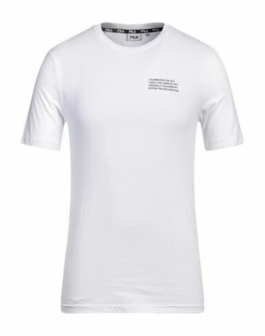 Fila Man T-shirt White Cotton Cover