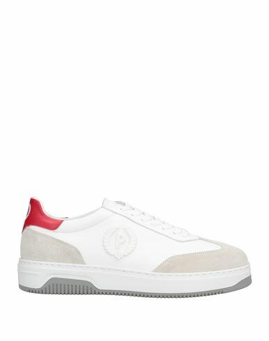 Pollini Man Sneakers Light grey Soft Leather Cover