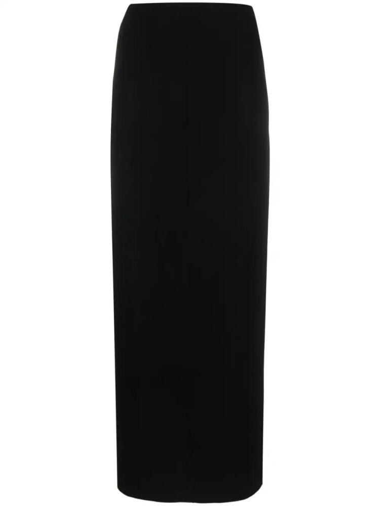 Norma Kamali side-slit midi skirt - Black Cover