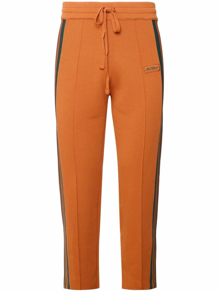 Autry logo embroidered track pants - Orange Cover