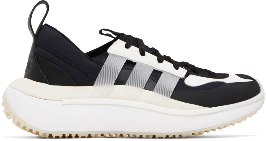 Y-3 Black & White Qisan Cozy II Sneakers Cover