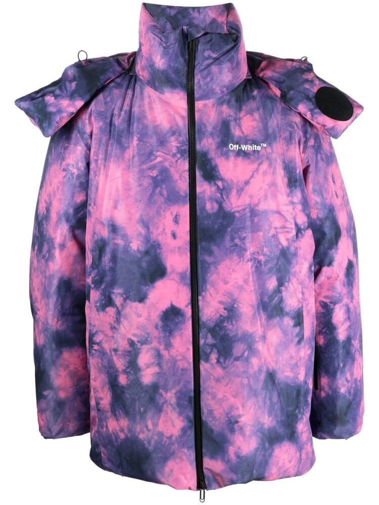 Off-White Arrows tie-dye ski jacket - Purple Cover