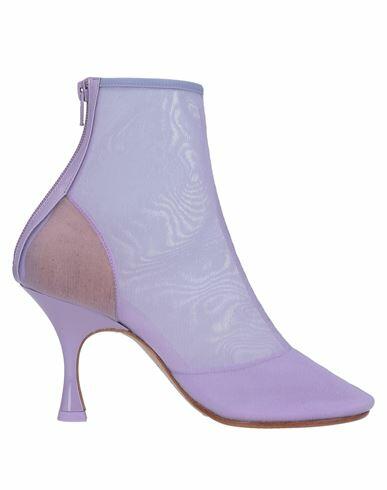 Mm6 Maison Margiela Woman Ankle boots Lilac Textile fibers Cover