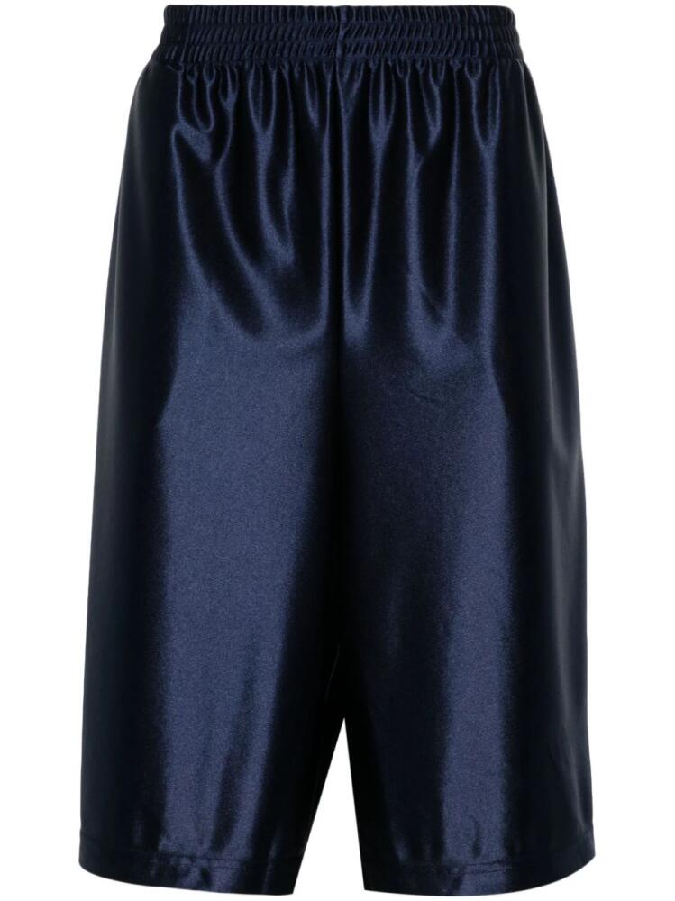 Balenciaga Unity Sports Icon mid-rise track shorts - Blue Cover