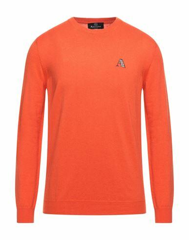 Aquascutum Man Sweater Orange Cotton, Wool Cover