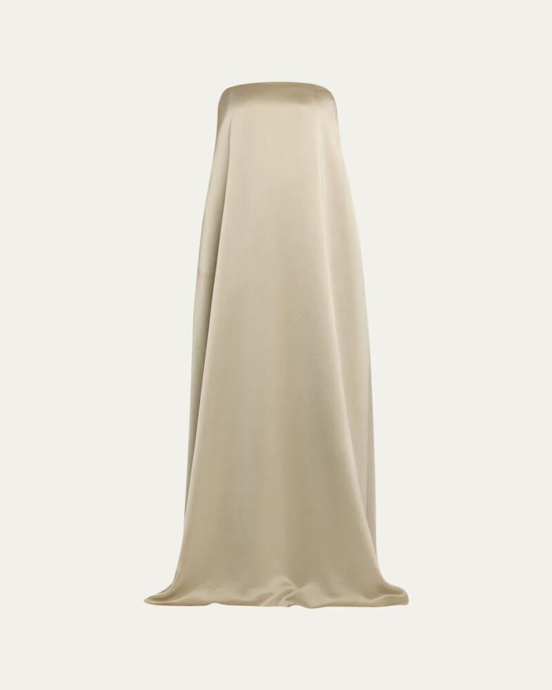 Anna Quan Delfina Satin Strapless Maxi Dress Cover