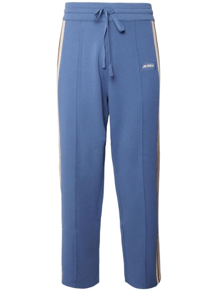 Autry logo embroidered track pants - Blue Cover