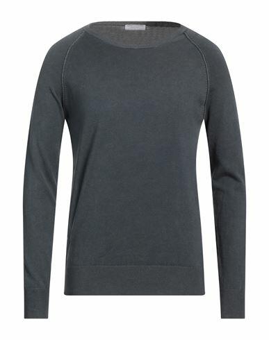 Majestic Filatures Man Sweater Slate blue Organic cotton, Elastane Cover