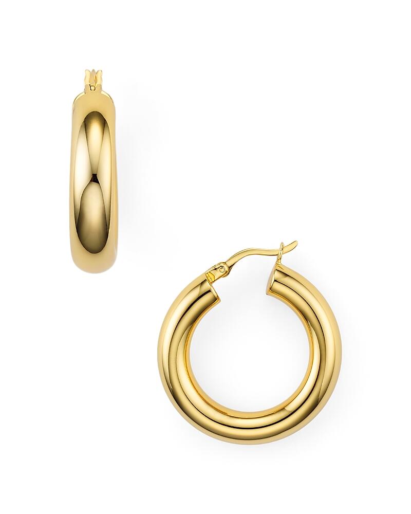 Argento Vivo Tube Hoop Earrings in Sterling Silver, 18K Gold-Plated Sterling Silver or 18K Rose Gold-Plated Sterling Silver Cover