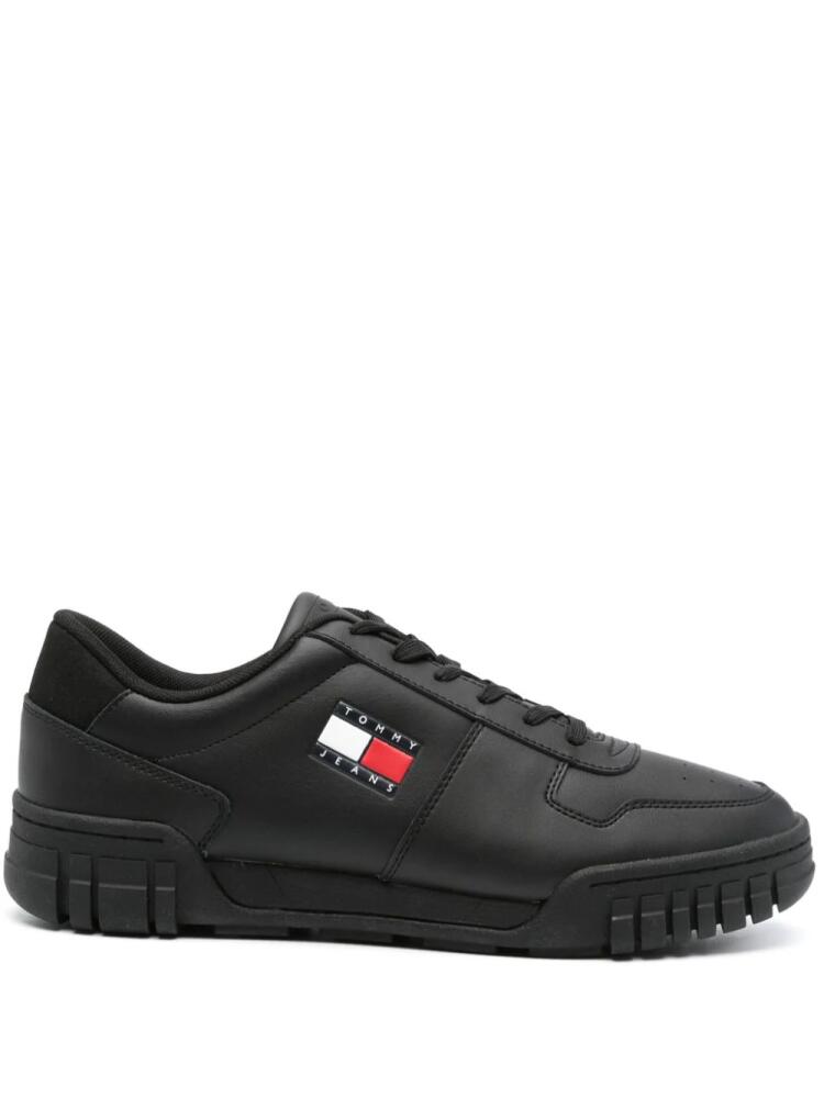 Tommy Jeans Essential leather sneakers - Black Cover