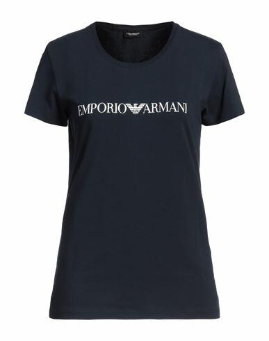 Emporio Armani Woman Undershirt Midnight blue Cotton, Elastane Cover