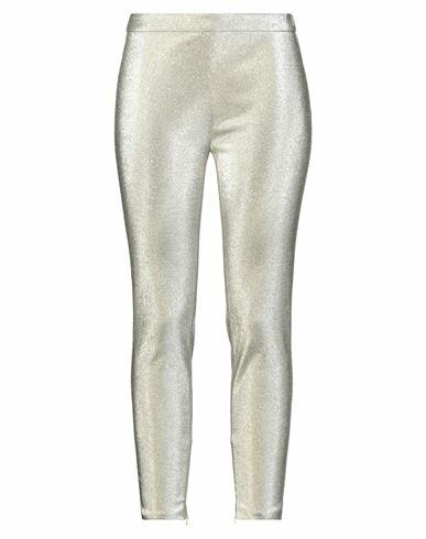 Boutique Moschino Woman Pants Platinum Cotton, Polyester, Elastane Cover