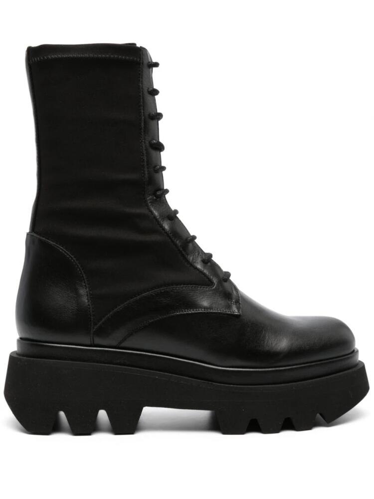 Paloma Barceló Trey lace-up leather boots - Black Cover