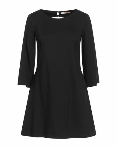 No-nà Woman Mini dress Black Viscose, Nylon, Elastane Cover