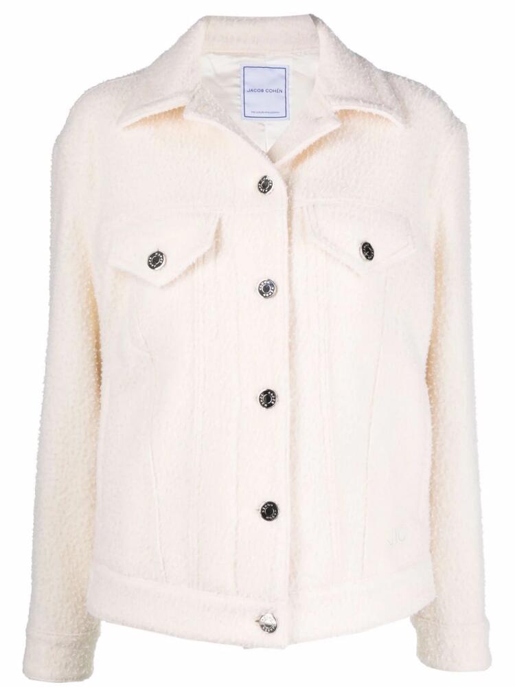 Jacob Cohën textured wool jacket - Neutrals Cover