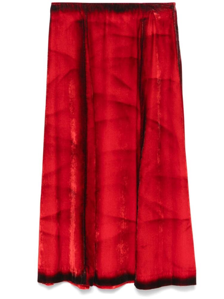 Tela Flame midi skirt - Red Cover