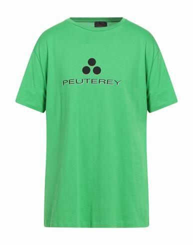 Peuterey Man T-shirt Light green Cotton Cover