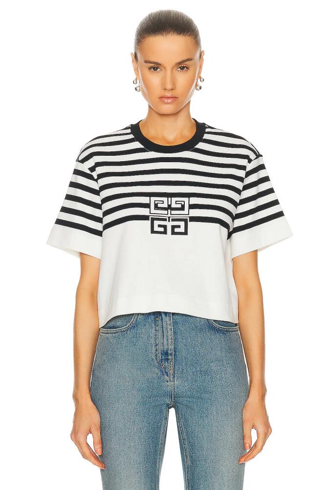 Givenchy Cropped Masculine T Shirt in White Cover