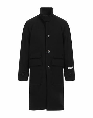 Berna Man Coat Black Polyester Cover