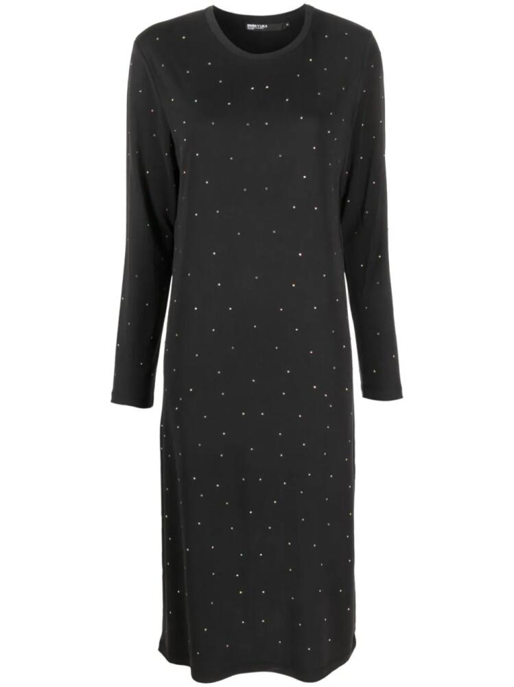 Bimba y Lola glitter embellished long-sleeve dress - Grey Cover