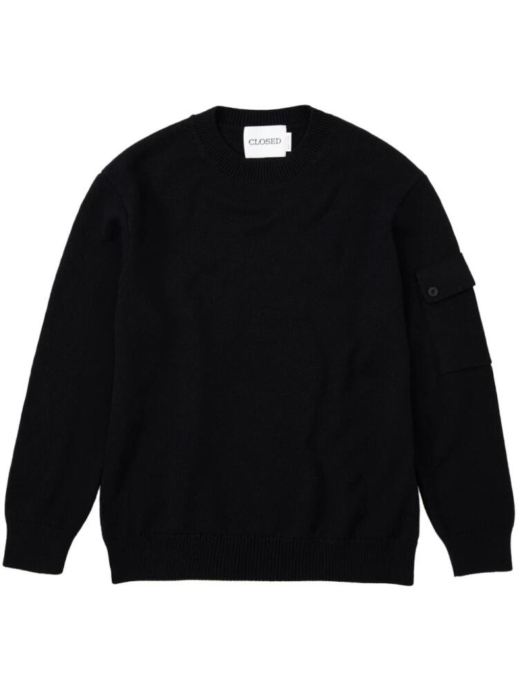 Closed logo-embroidered jumper - Black Cover