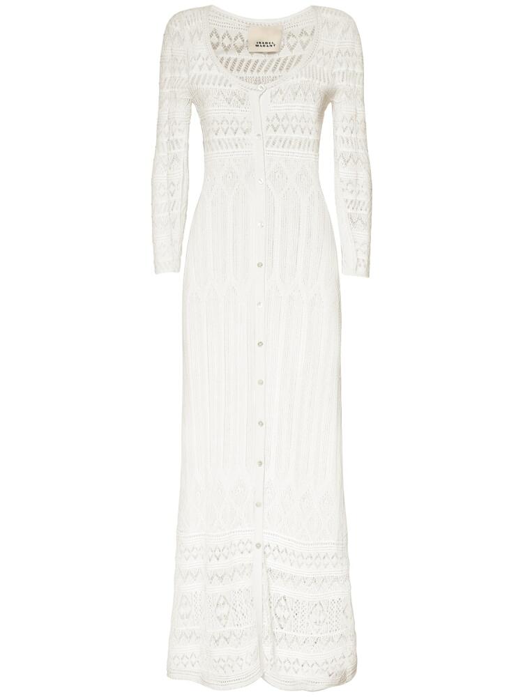 ISABEL MARANT Atedy Cotton Crochet Long Dress Cover