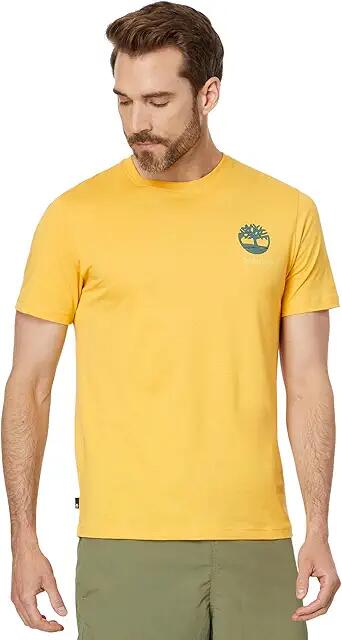 Timberland Back Graphic Short Sleeve Tee (Mimosa) Men's T Shirt Cover