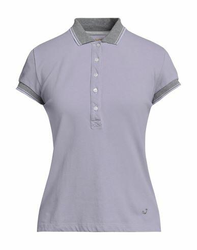 Jacob Cohёn Woman Polo shirt Lilac Cotton, Elastane Cover