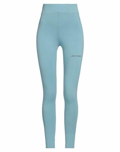 Hinnominate Woman Leggings Sky blue Cotton, Elastane Cover