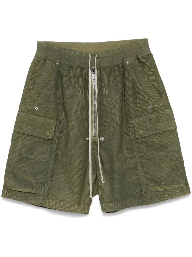 Rick Owens DRKSHDW Cargobela shorts - Green Cover