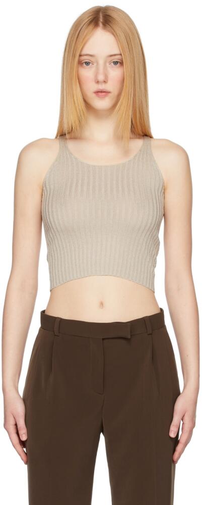 Aya Muse Beige Knit Padua Tank Top Cover