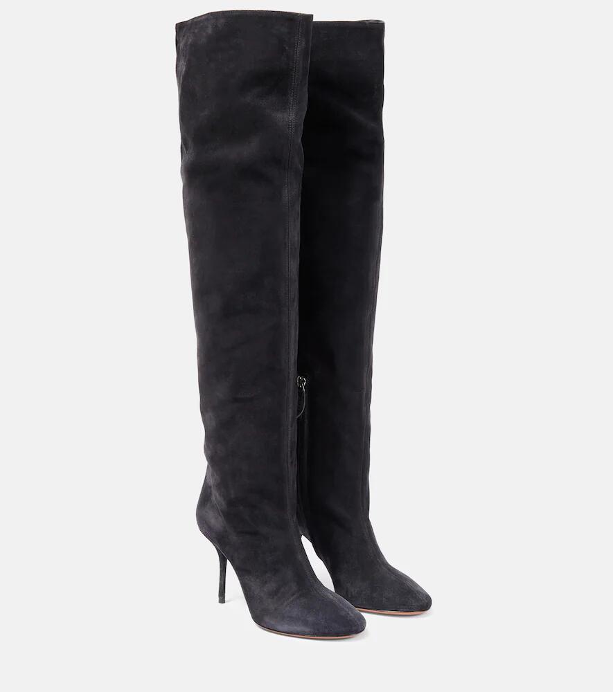 Alaïa Fluide 90 suede boots Cover