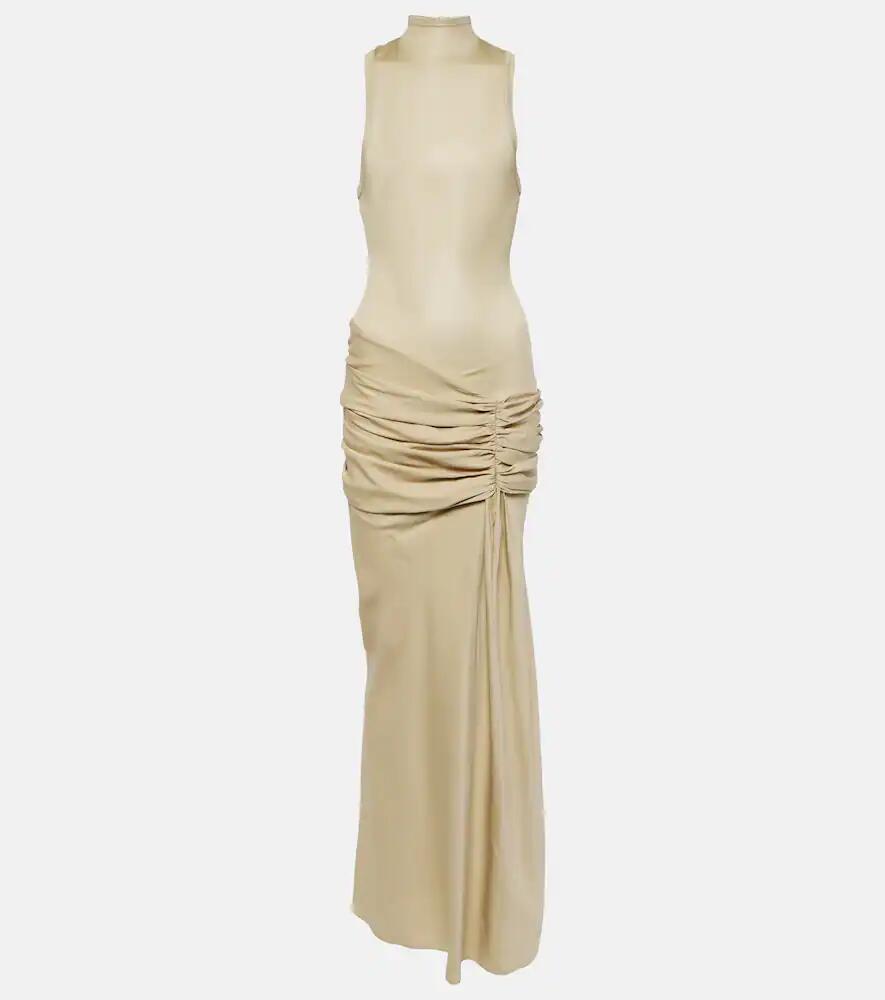 Christopher Esber Fusion ruched faille maxi dress Cover