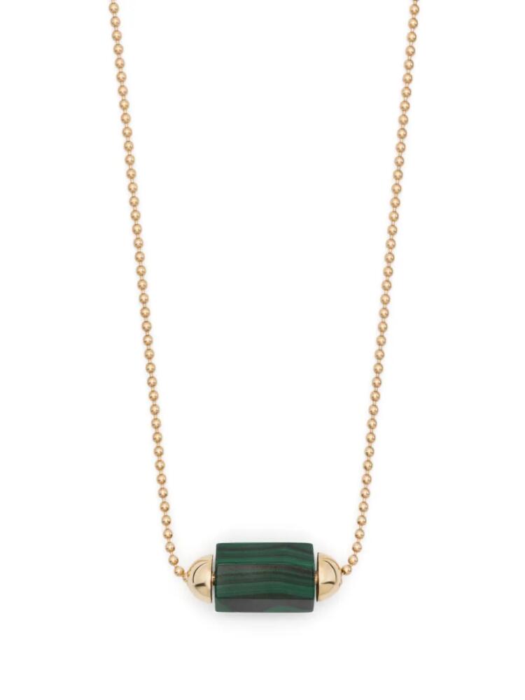 LUIS MORAIS 14kt yellow gold malachite necklace Cover