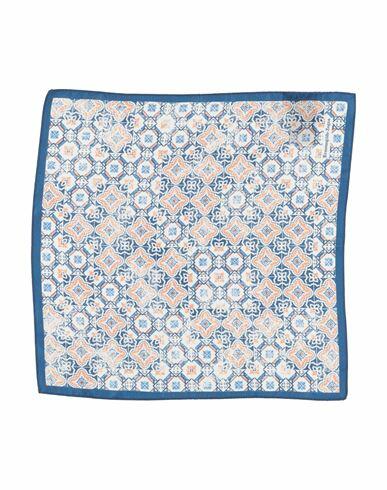 Zegna Man Scarf Blue Silk Cover