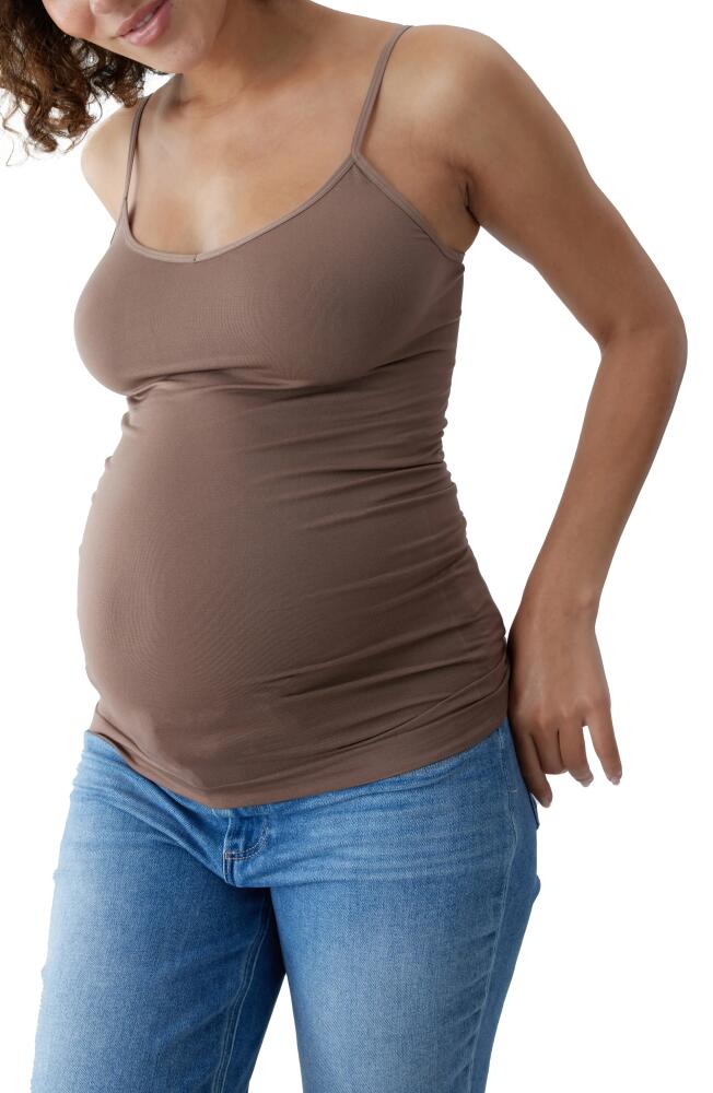 Ingrid & Isabel Seamless Maternity Camisole in Taupe Cover