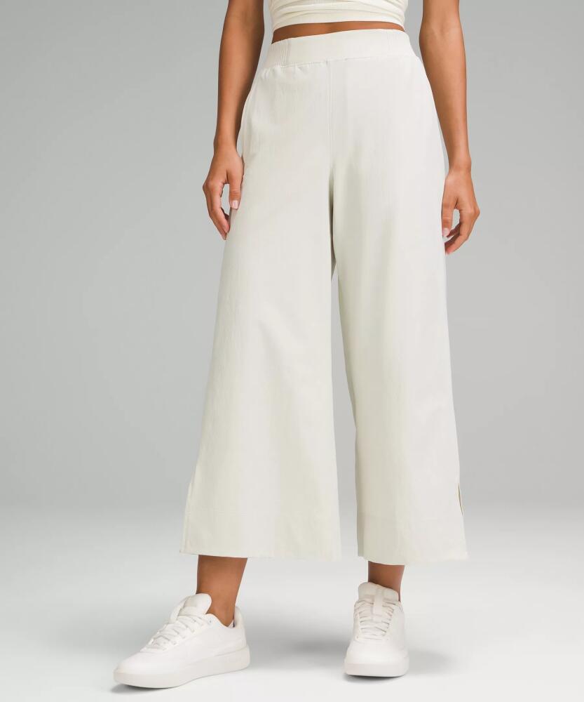 lululemon Stretch Woven High-Rise Wide-Leg Cropped Pants Cover