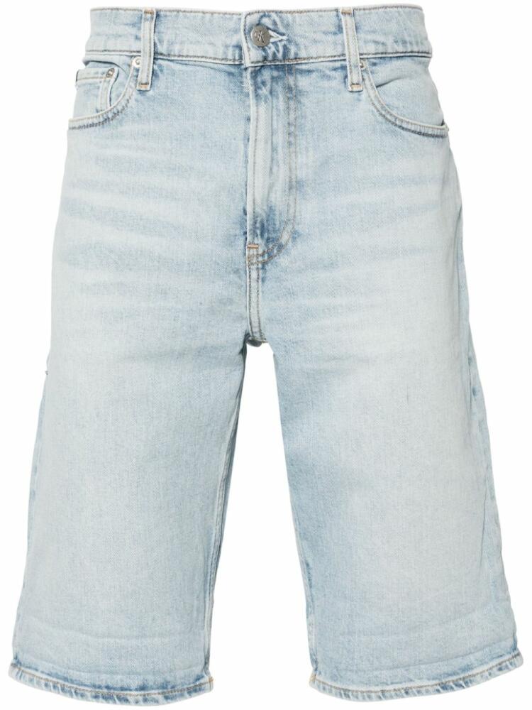 Calvin Klein Jeans zip-up denim shorts - Blue Cover