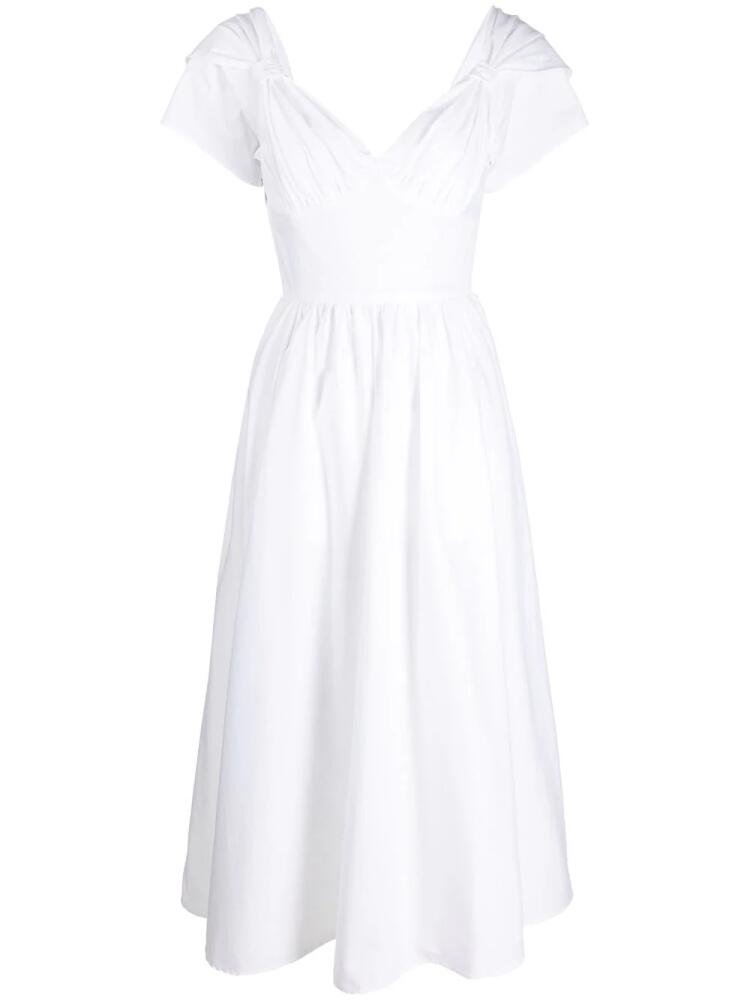 Vivetta flared mid-length dress - White Cover