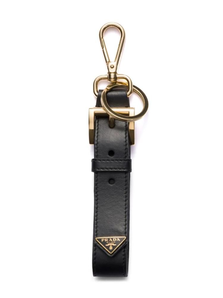 Prada leather keyring - Black Cover