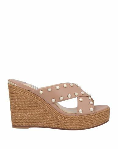 Jimmy Choo Woman Espadrilles Light brown Leather Cover