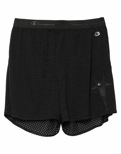 Rick Owens X Champion Man Shorts & Bermuda Shorts Black Polyester Cover